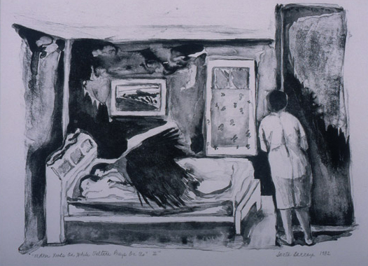 “Dream Series: Mother Looks on While Vulture Preys on Us, III” 1982