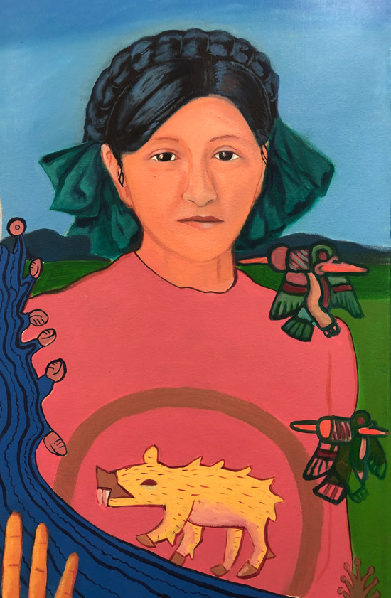 “Detail of Mujeres de Nepantla: Grandma Andrea” 1995