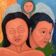 “Details of Mujeres de Nepantla: Llorona Portrait” 1995