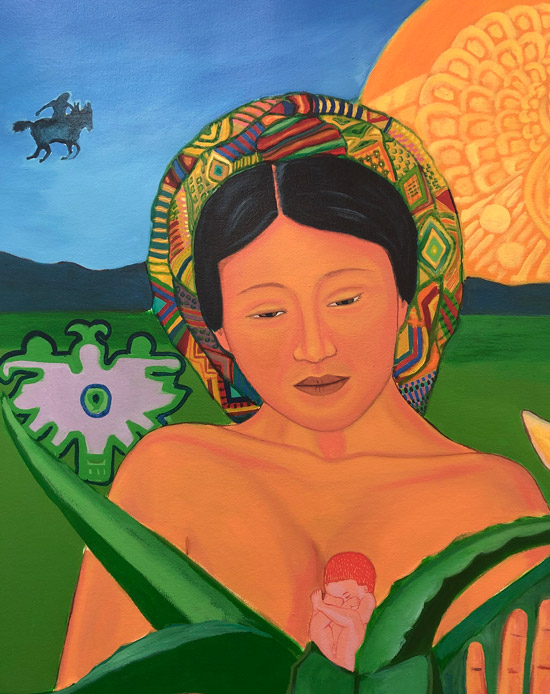 “Details on Mujeres de Nepantla: Malinche” 1995