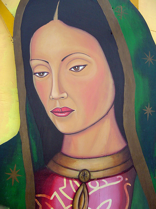 "Portrait of Virgen de Guadalupe Mural"