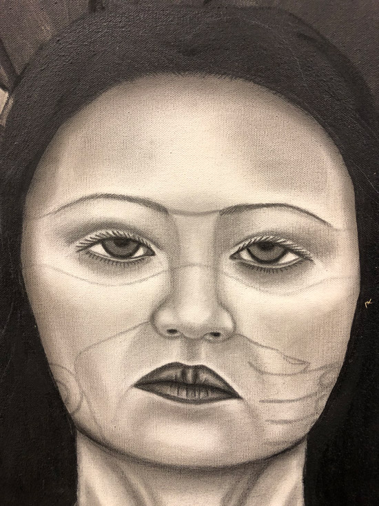 “Teotl: Cihuateteo Portrait, (close-up)” 1995
