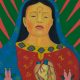 “Virgen con Corazon y Maguey, Retablo” 1991