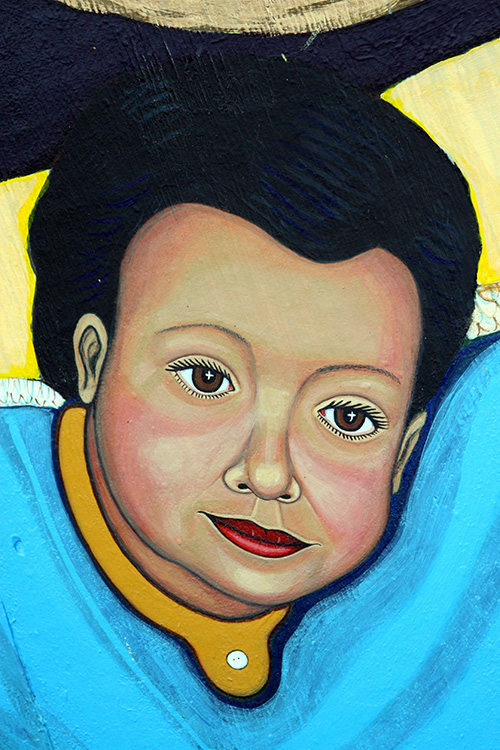 Portrait of Angel of Virgen of Guadalupe Mural