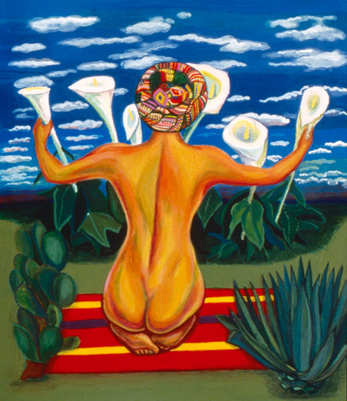"Desnudo con Alcatraces," 1992
